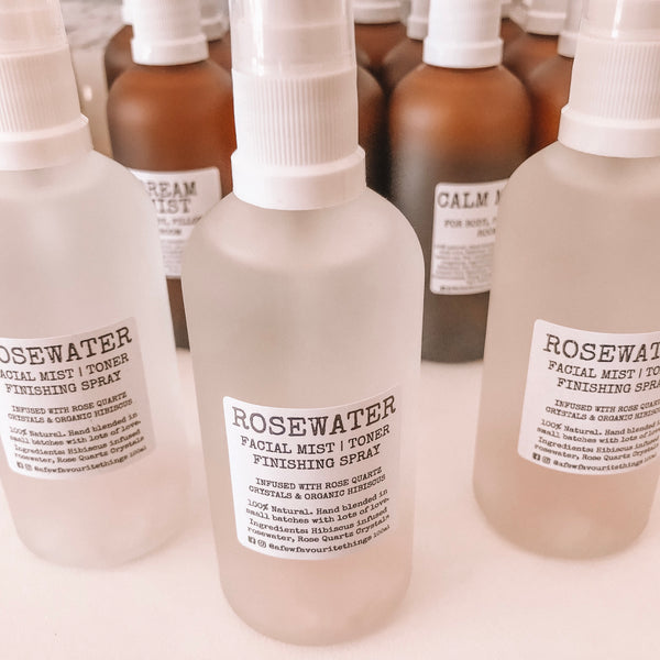 Crystal Infused Rosewater Face Mist 100ml