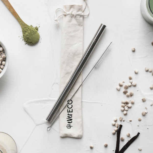 Ever Eco Bubble Tea Straw Kit - Stainless Steel