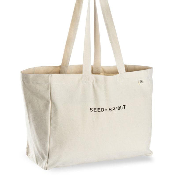 Seed and Sprout Organic Pocket Tote Shopping/Market Bag