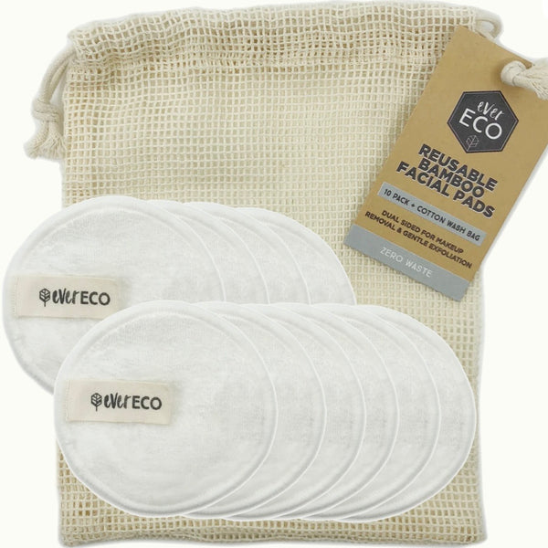 Ever Eco Reusable Makeup Remover Pads 10 Pack - White