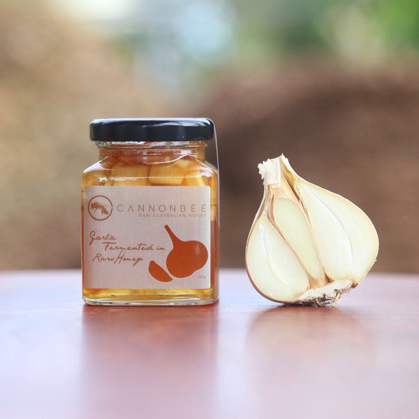 Cannonbee Garlic Fermented in Raw Honey 150g