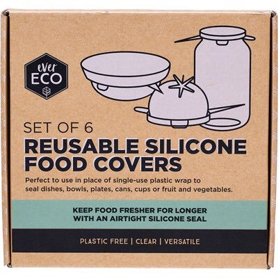 Ever Eco Reusable Silicone Food Covers - Set of 6