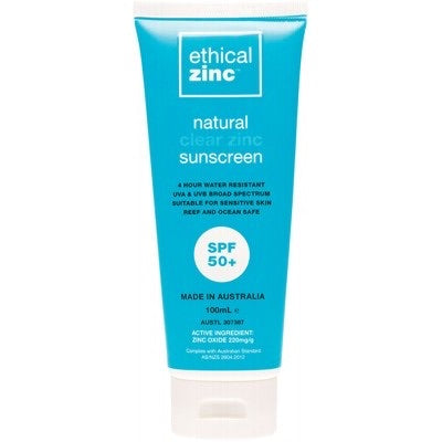 Ethical Zinc Natural Sunscreen SPF 50+