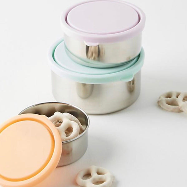 Ever Eco Round Nesting Containers Pastels - Set of 3