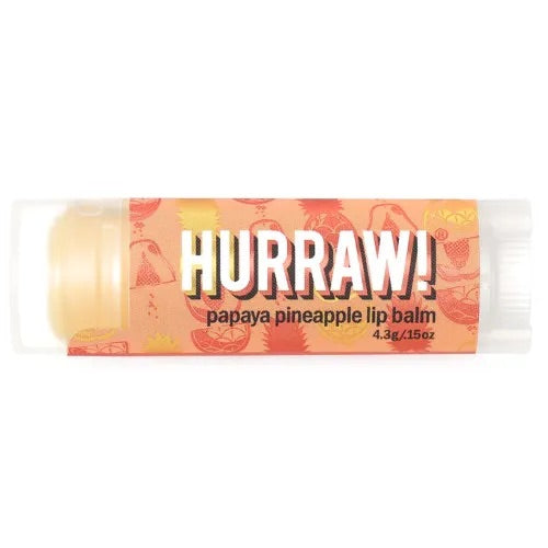 Hurraw! Organic Lip Balm Papaya Pineapple