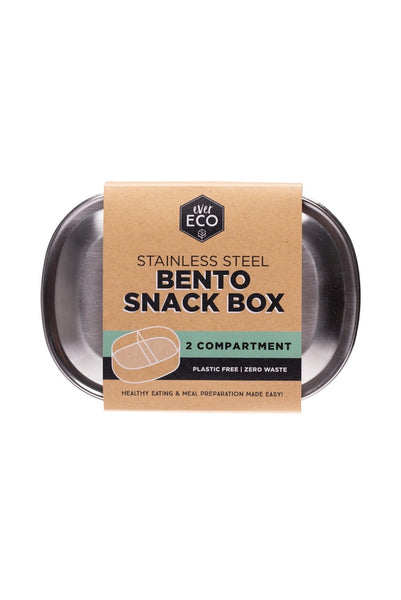 Ever Eco Stainless Steel Snack Bento Box 2 Compartment