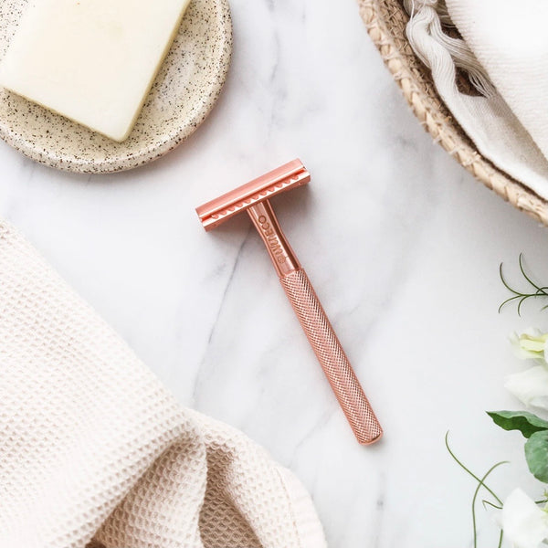 Ever Eco Rose Gold Safety Razor With Replacement Blades