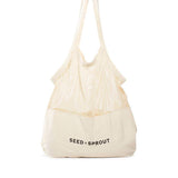 Seed and Sprout Mixed Mesh Tote Bag