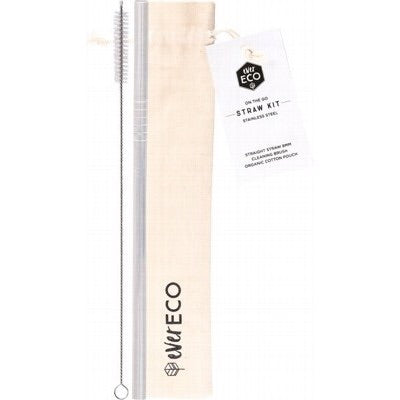 Ever Eco Stainless Steel On-the-go Straw Kit