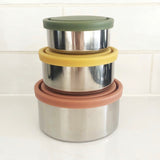 Ever Eco Round Nesting Containers Set of 3 - Autumn Colours
