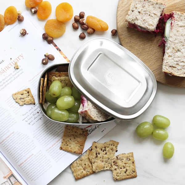 Ever Eco Stainless Steel Snack Bento Box 2 Compartment